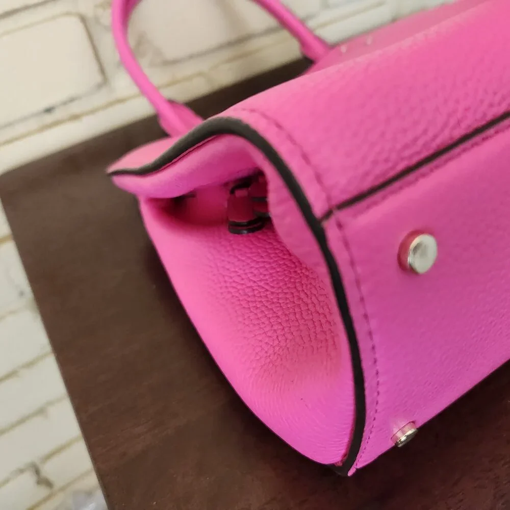 Euc Kate Spade NY Tegan Bright Pink Leather Shoulder Bag